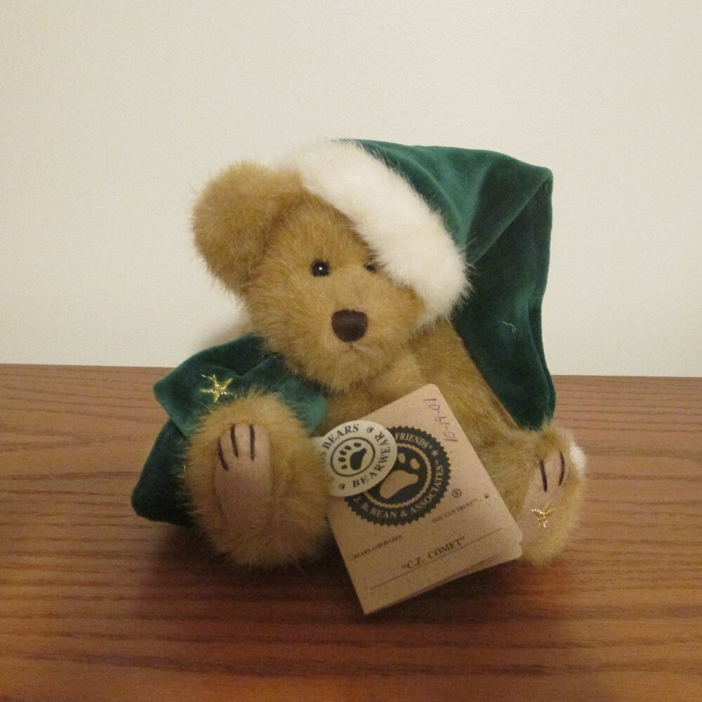 Boyds Bear C. Z. Comet Vintage Christmas Holiday Retired Stuffed Plush 917308